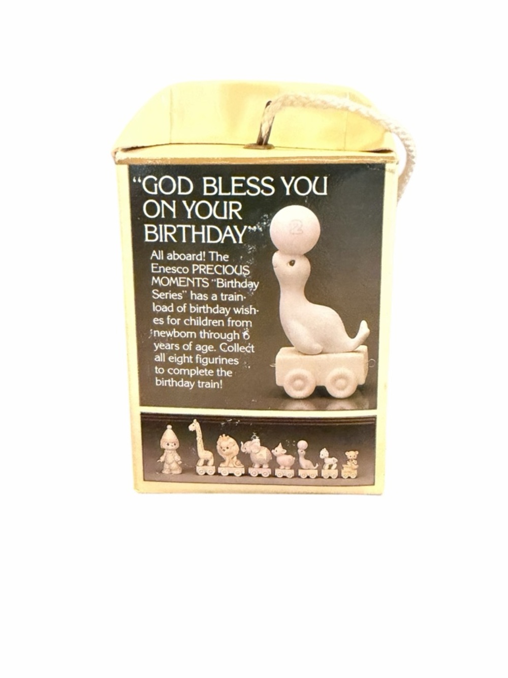 Precious Moments God Bless You On Your Birthday Age 2 Seal Birthday Train Figure